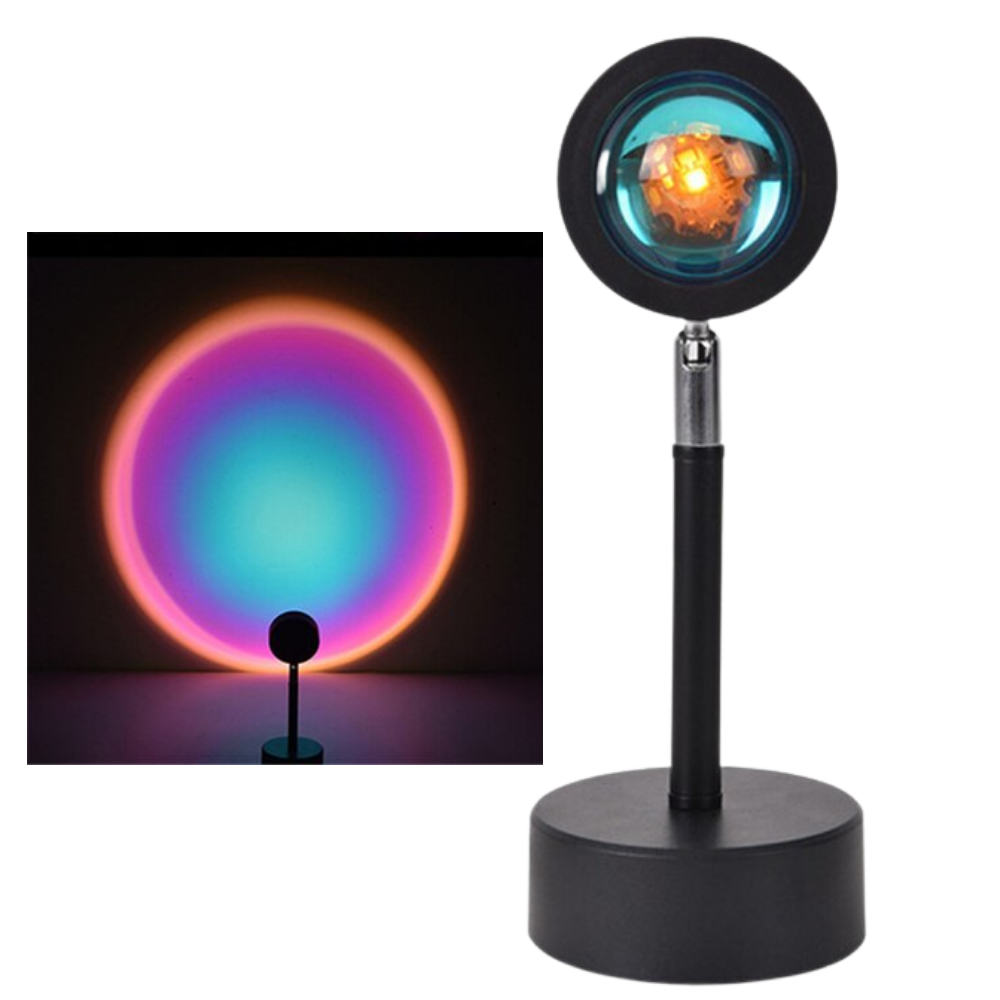 Farbiger Lichtprojektor LED-Schreibtischlampe - Odeut