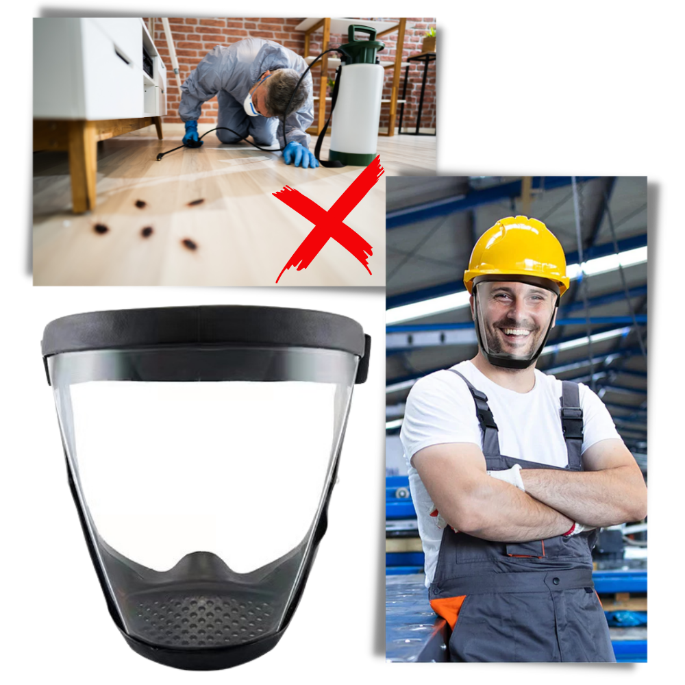 Durchsichtiger Schutzschild für das ganze Gesicht - Odeut