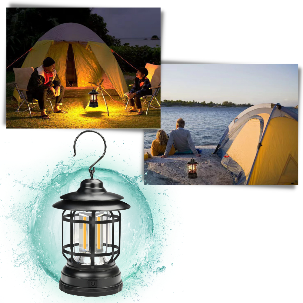Retro LED Camping Laterne - Ozerty