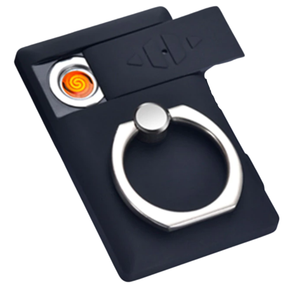 Telephone ring with lighter