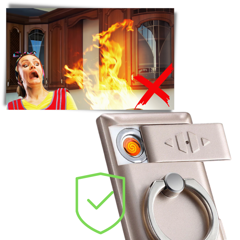 Telefon-Ring mit Feuerzeug - Odeut