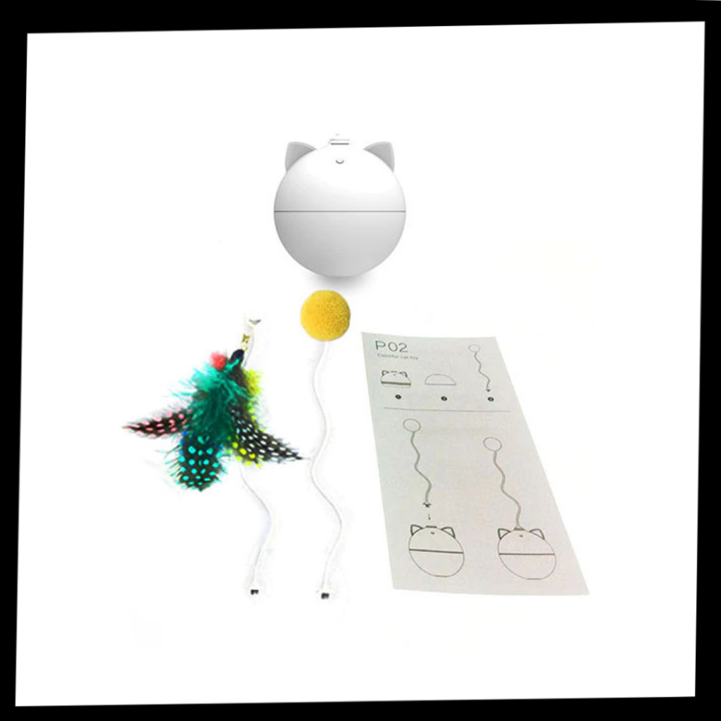 Katzenspielball mit Auto-Roll-Funktion - Ozerty