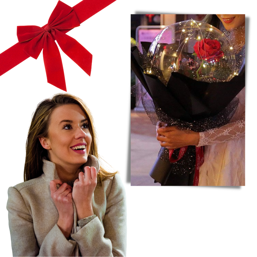 Wunderschöne Rosen LED Ballon - Ozerty