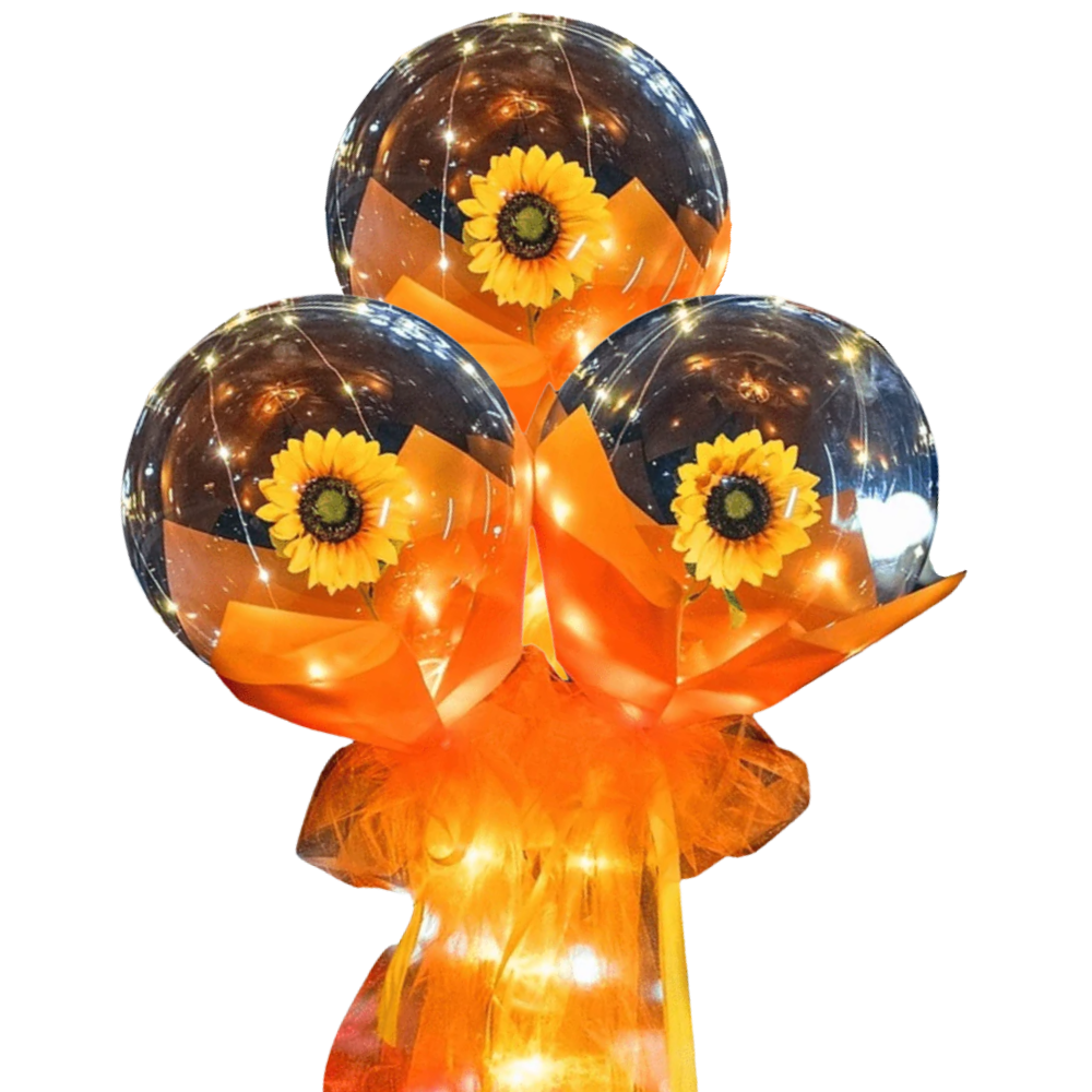 Beautiful rose LED balloon