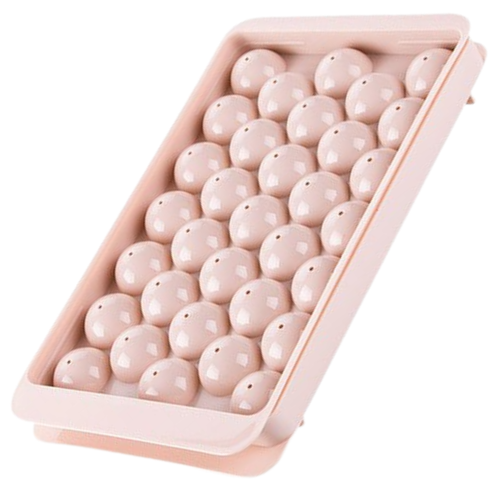 Round Ice Cube Tray Set