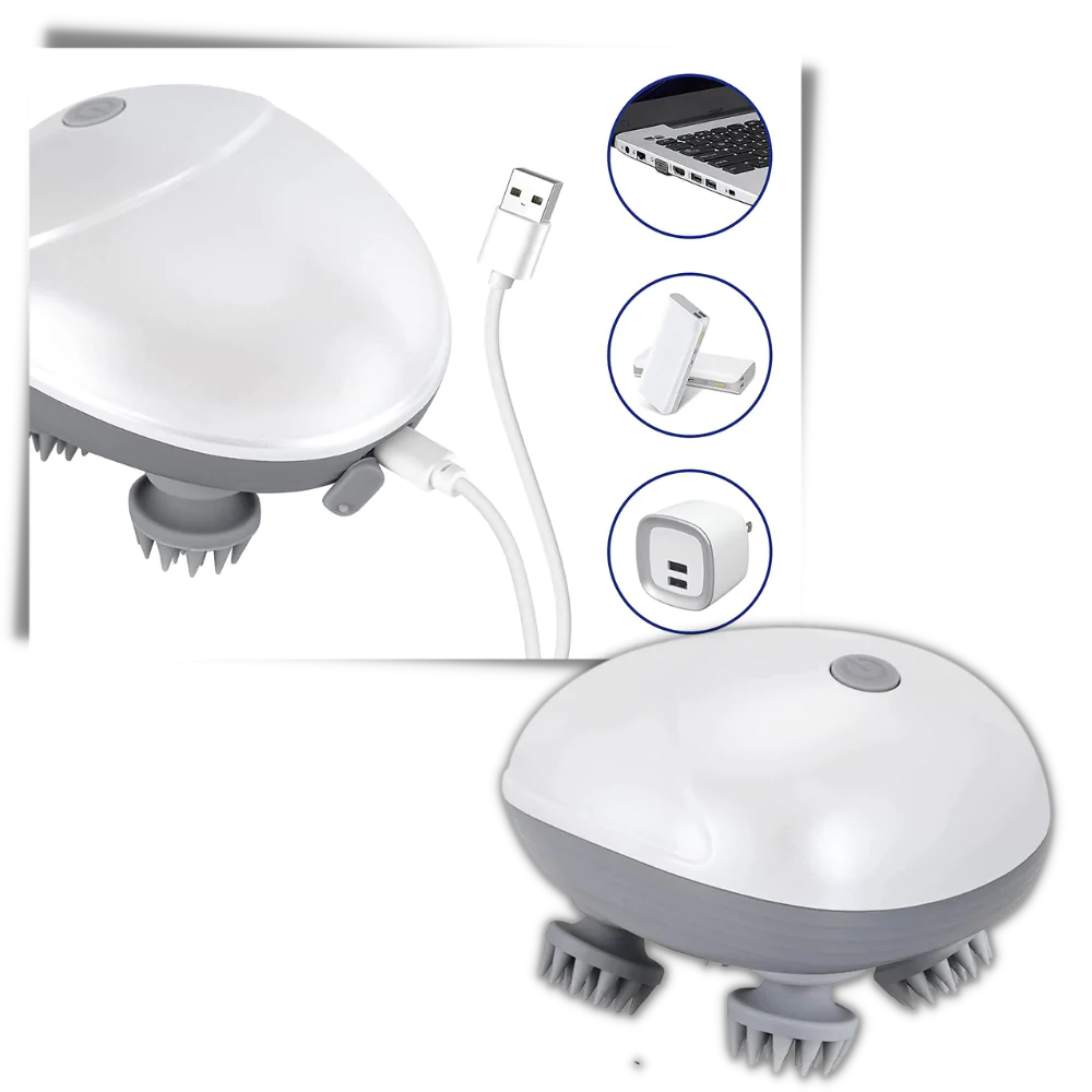 Vibrierendes Kopfhaut-Massagegerät - Ozerty