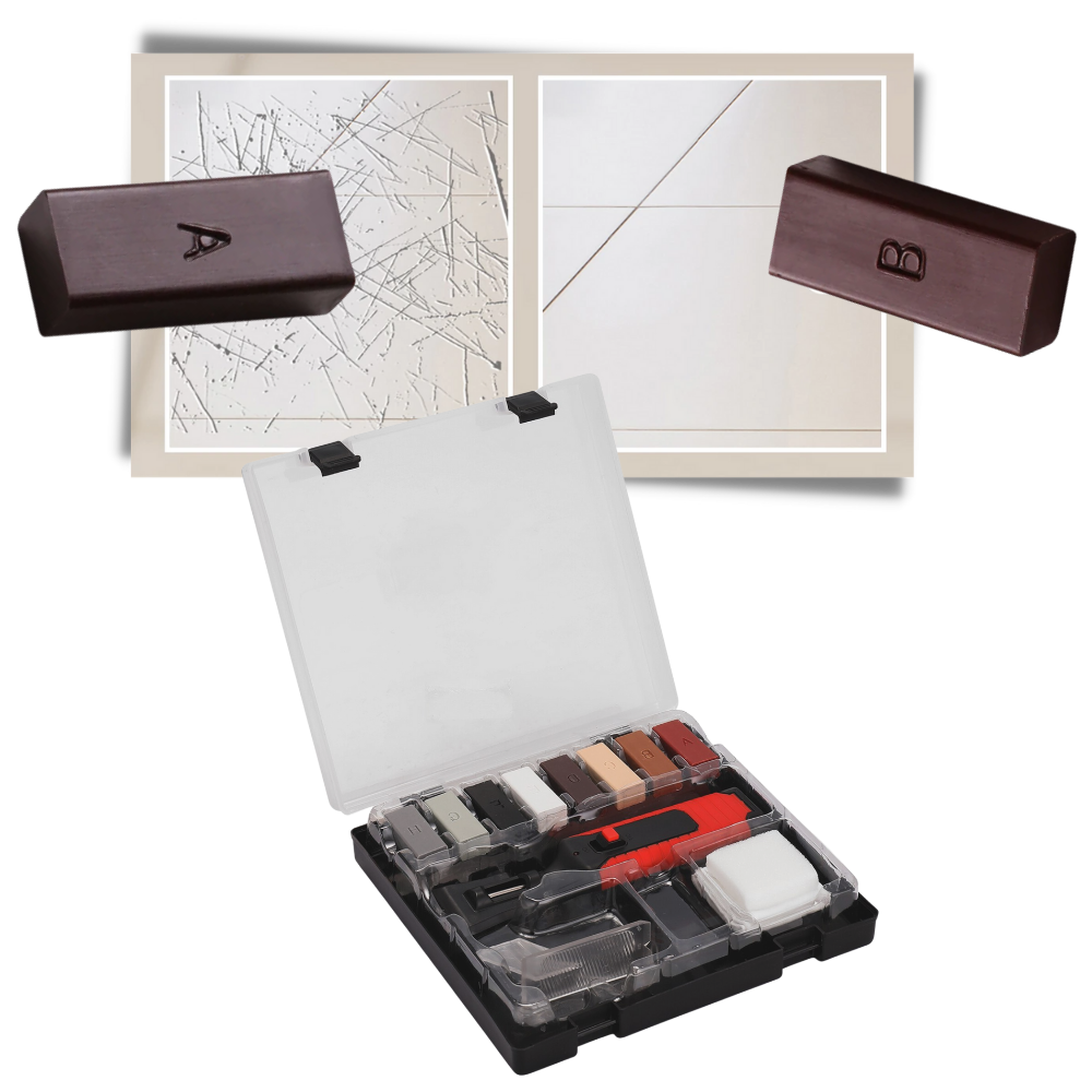 Werkzeugsatz für die Reparatur von Keramikfliesen - Ozerty