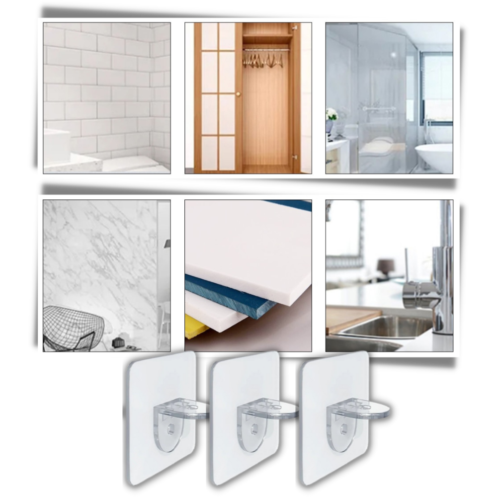 Selbstklebende Regalhalterungen - Ozerty