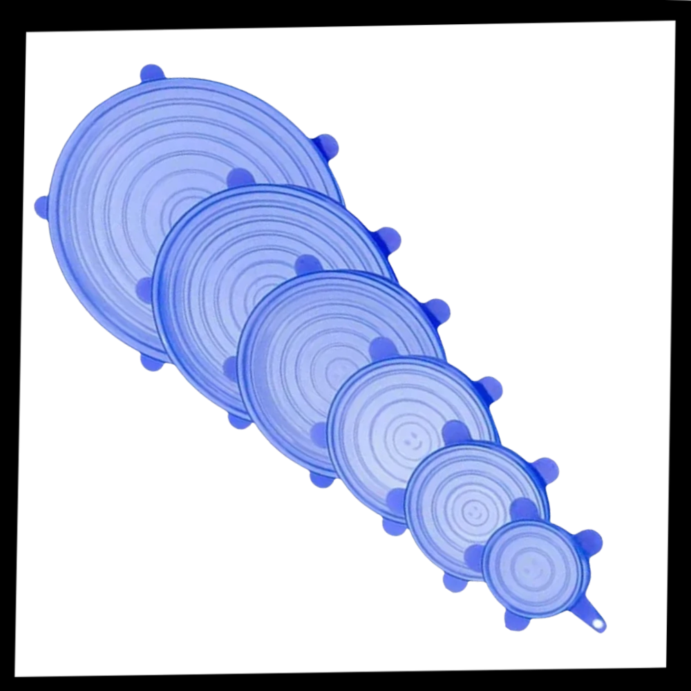 6 Stück Silikon-Stretch-Deckel - Ozerty