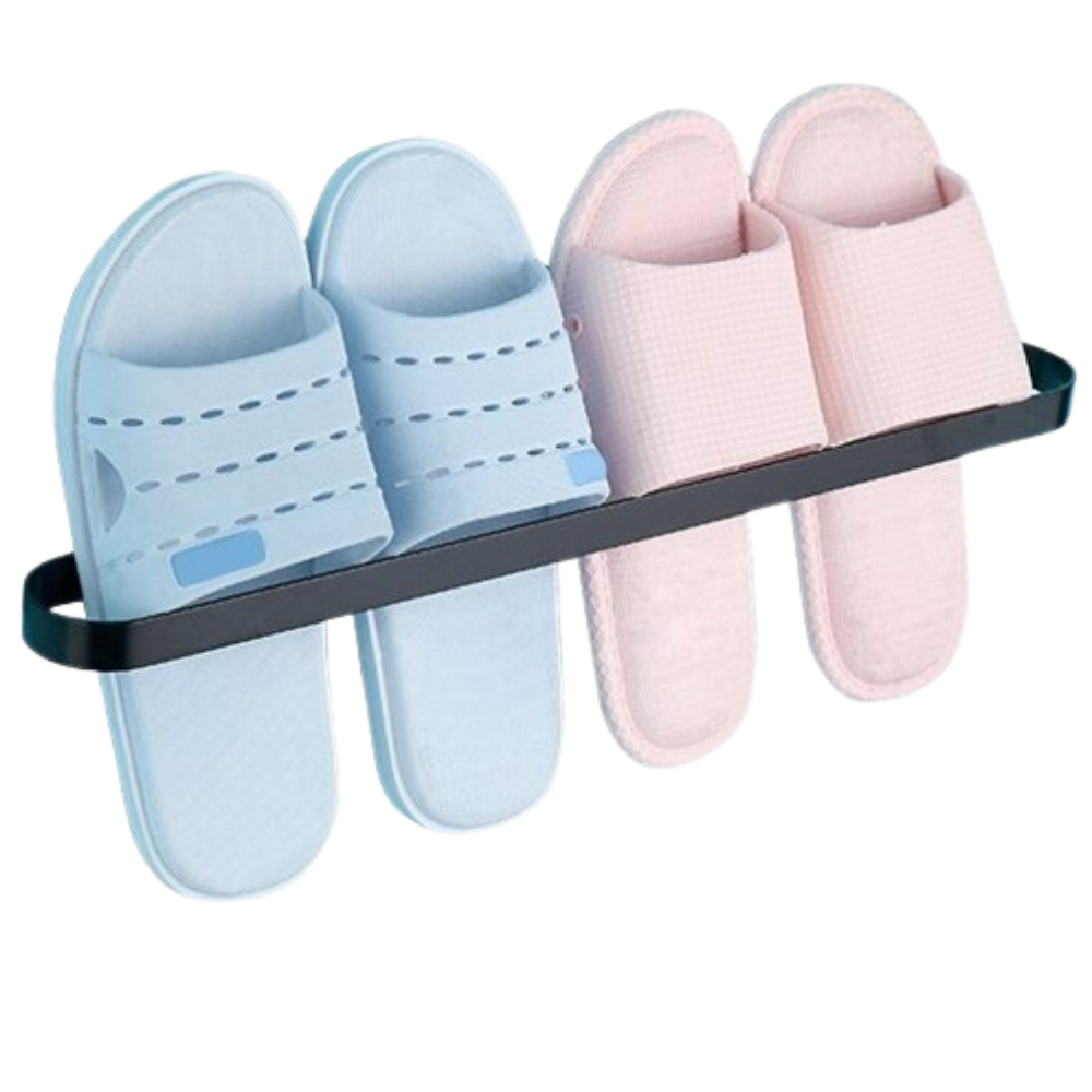 Aluminum slipper stand for wall mounting