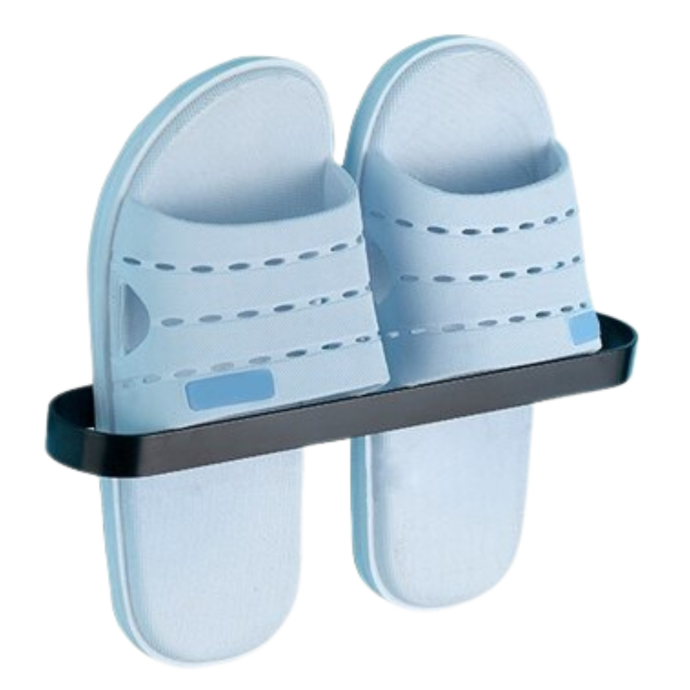 Aluminum slipper stand for wall mounting