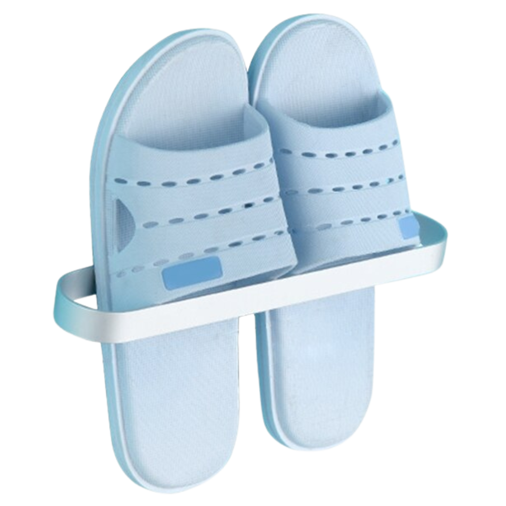 Aluminum slipper stand for wall mounting