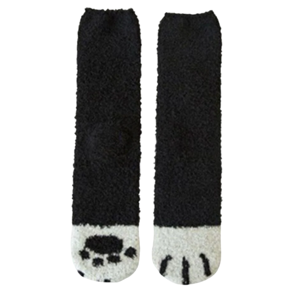 Cat paw winter socks