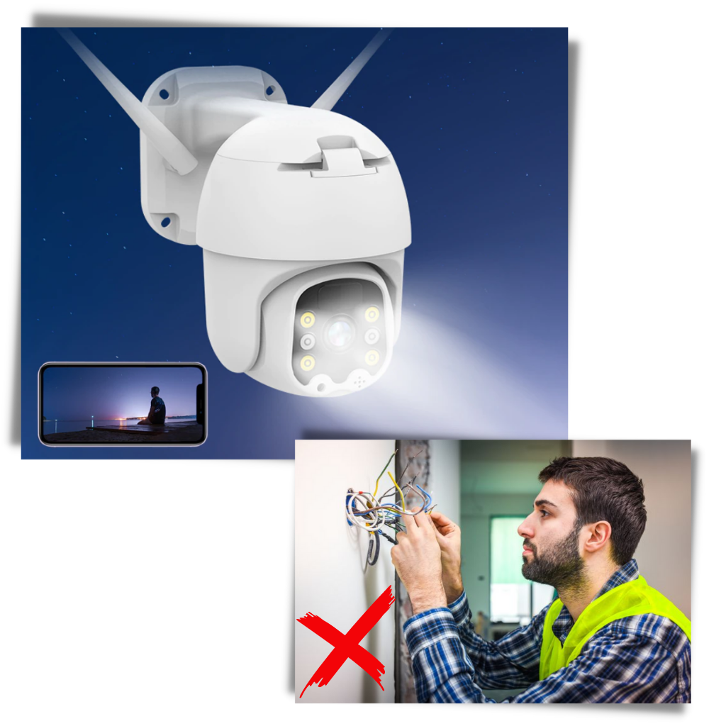 Solarbetriebene Außenkamera - Ozerty