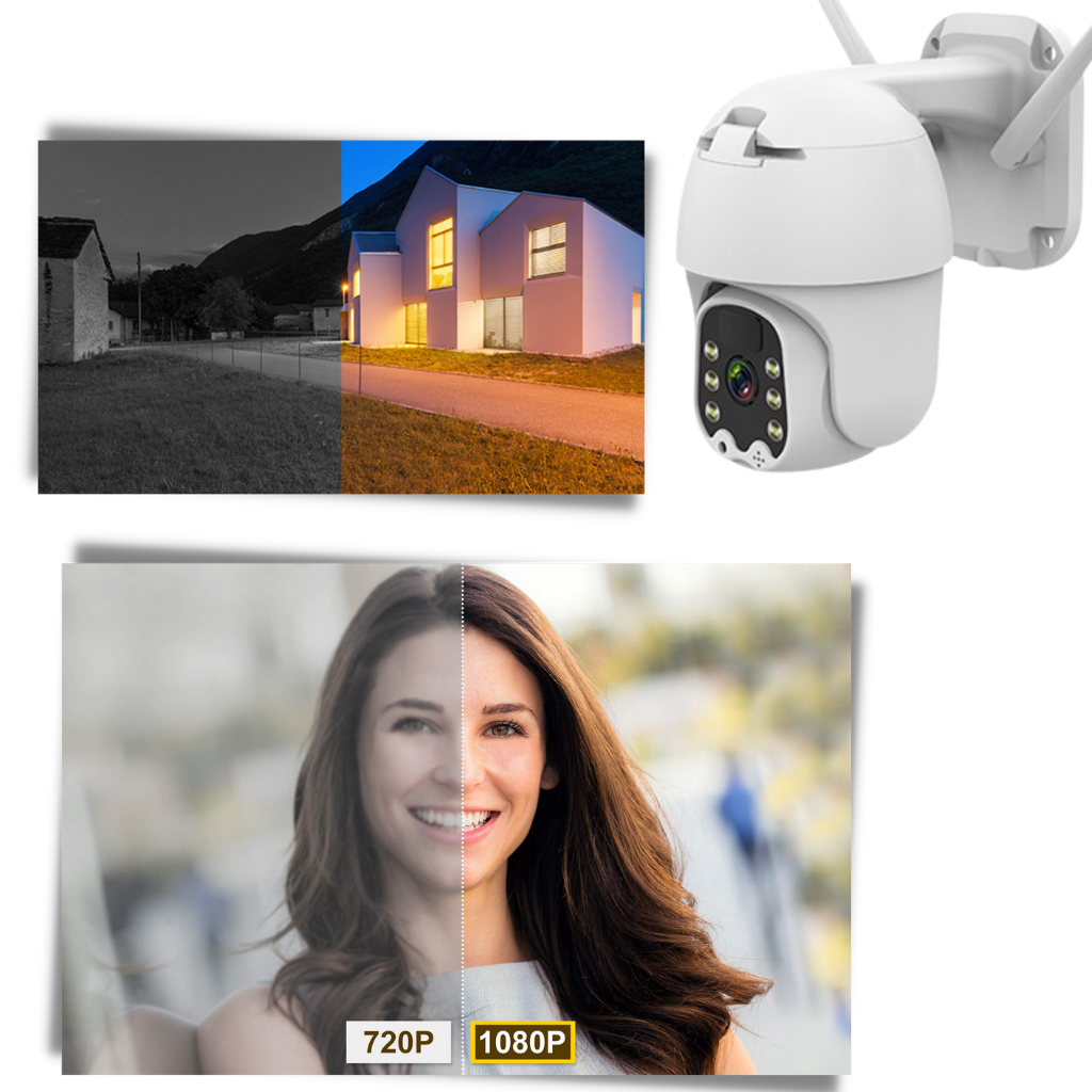 Solarbetriebene Außenkamera - Ozerty