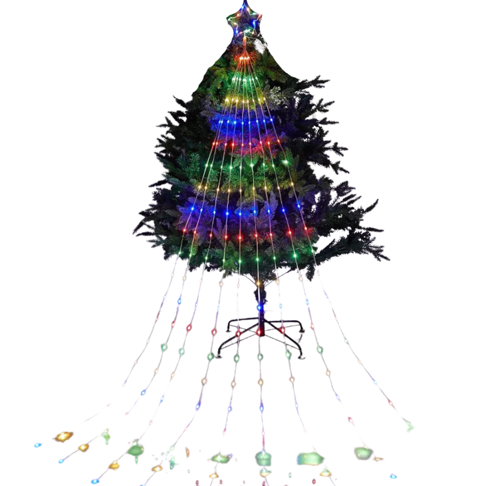 Weihnachtsbaum Wasserfall Lichterketten - Ozerty
