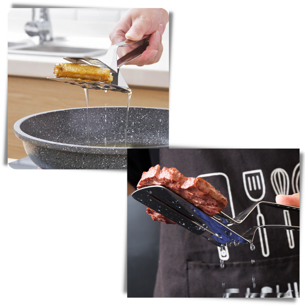 Spatel und Zange aus Edelstahl - Ozerty