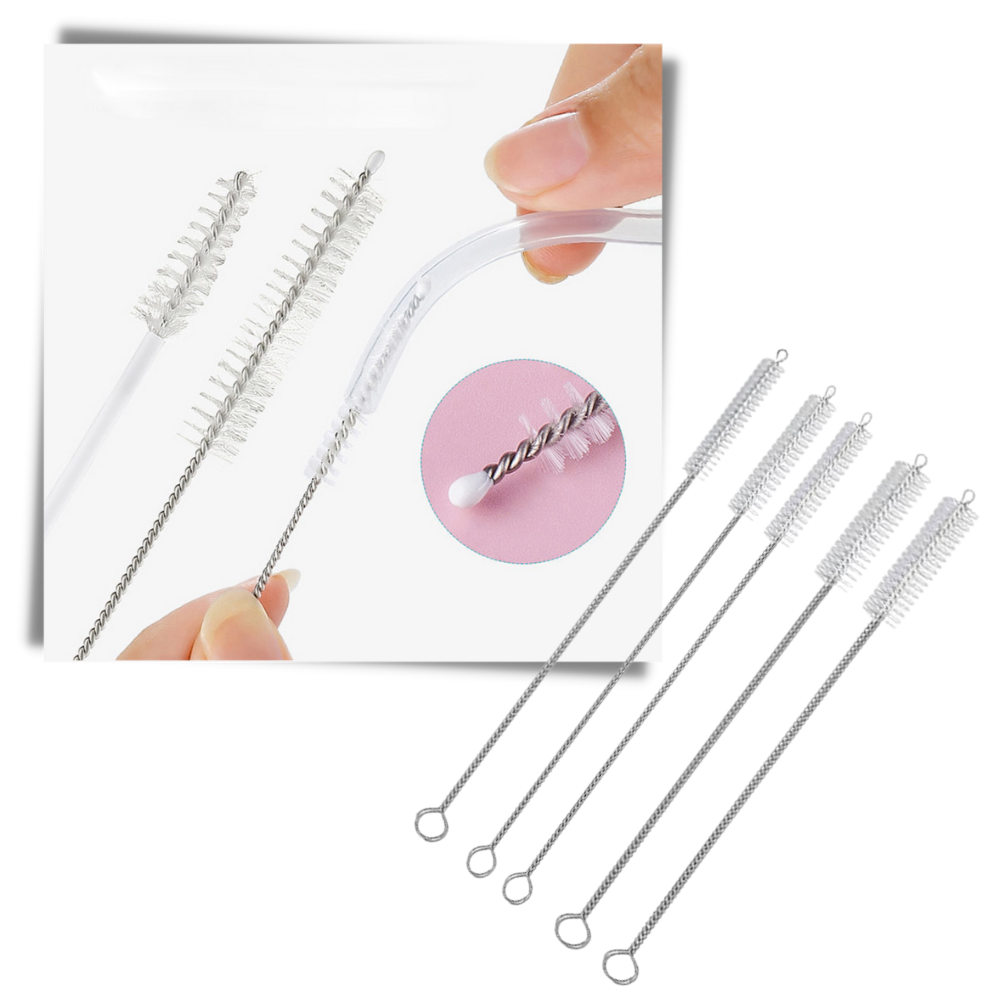 10er-Pack Strohhalm-Reinigungsbürste - Ozerty