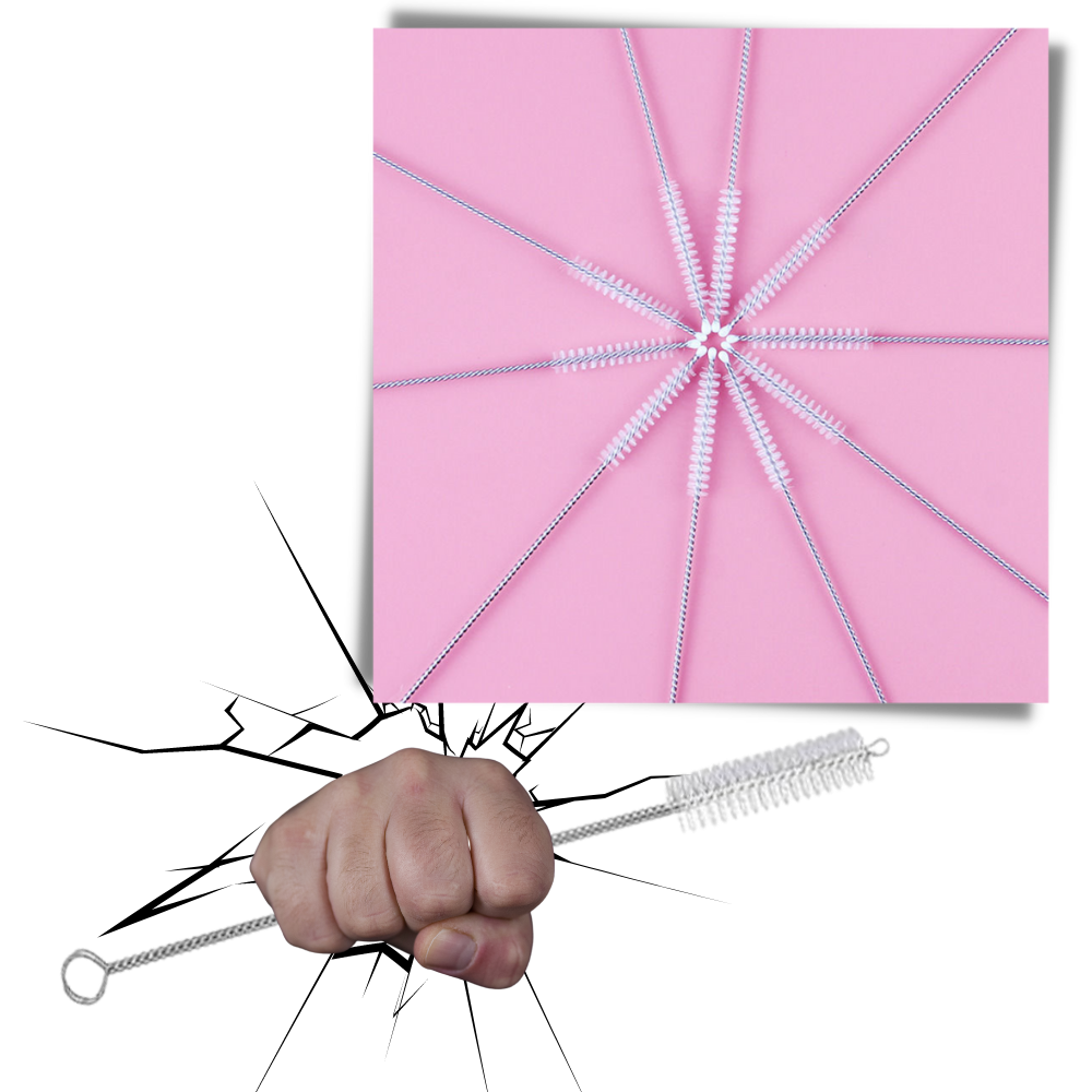 10er-Pack Strohhalm-Reinigungsbürste - Ozerty