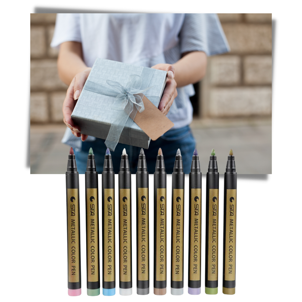 10er-Pack Metallic-Farbmarker - Ozerty