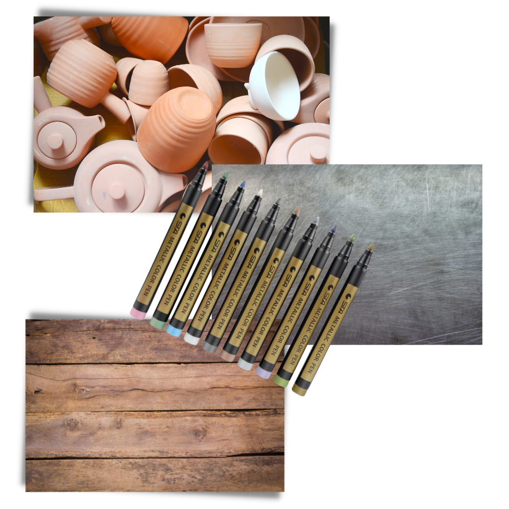 10er-Pack Metallic-Farbmarker - Ozerty