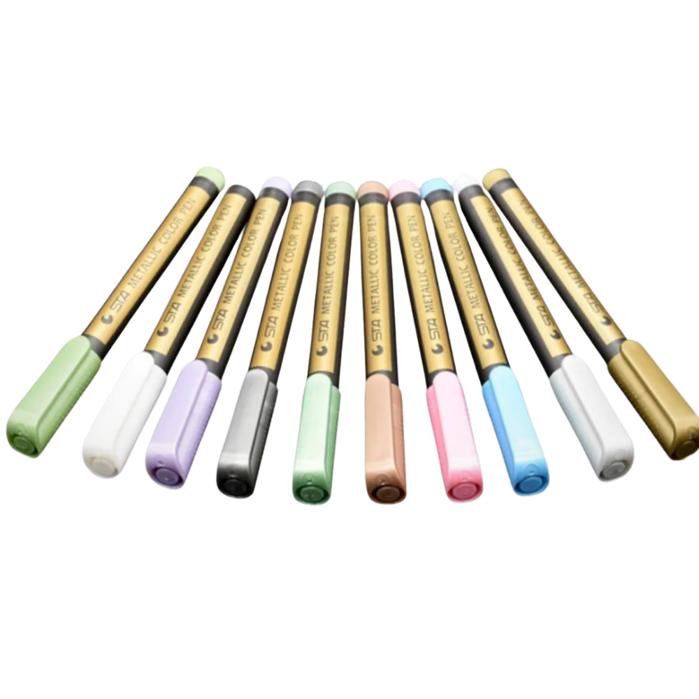 10er-Pack Metallic-Farbmarker - Ozerty