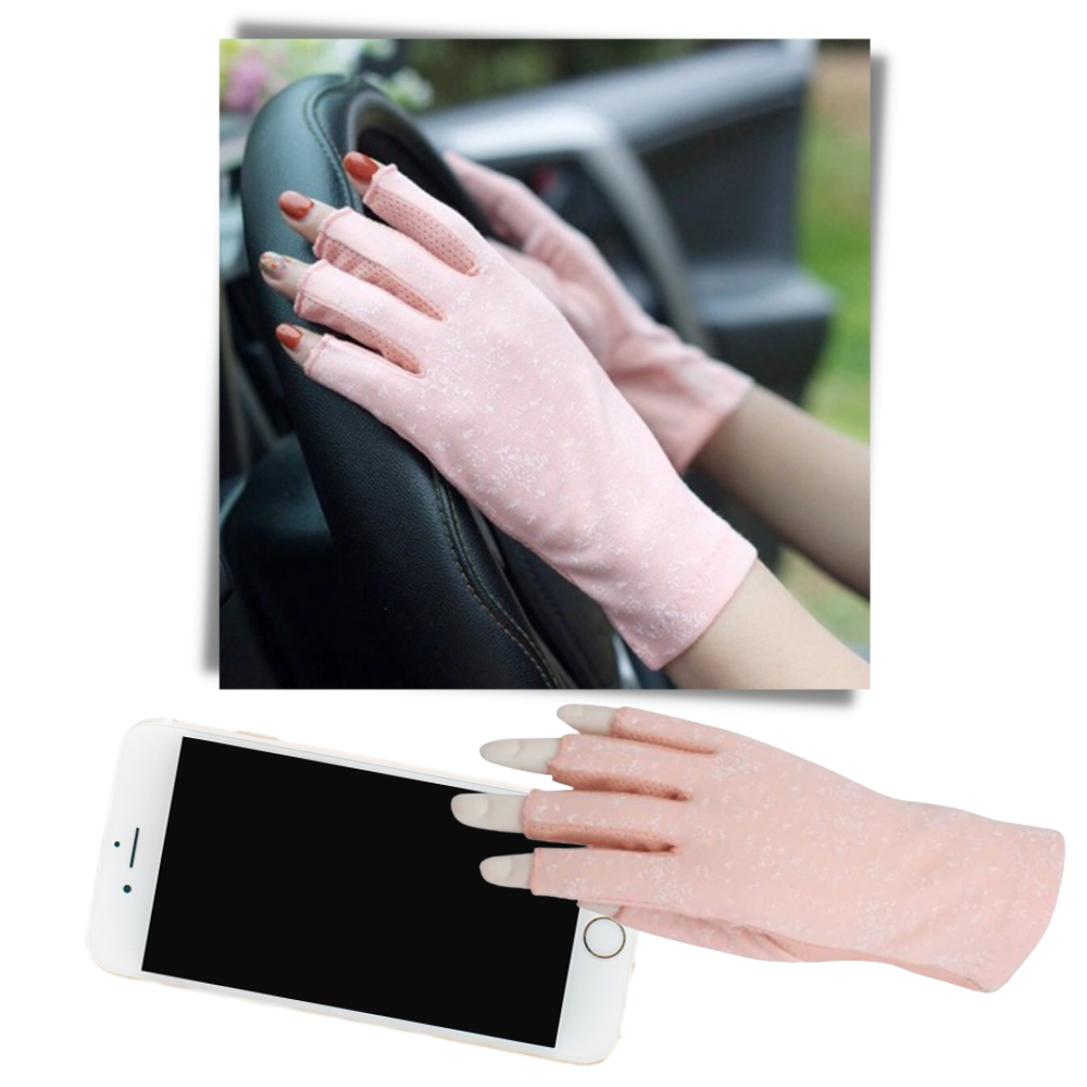 Modische Handschuhe aus Baumwolle mit UV-Schutz - Ozerty