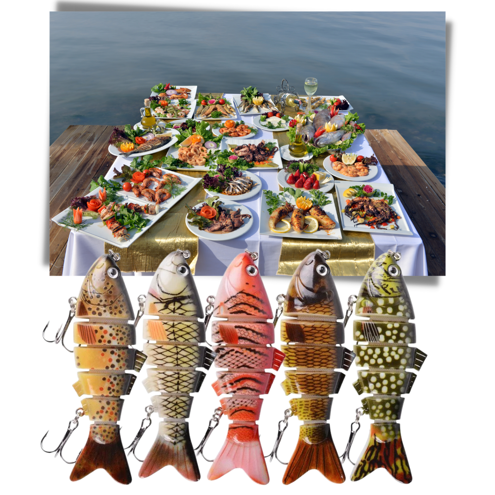 Set mit künstlichen Wobbler-Angelködern - Ozerty