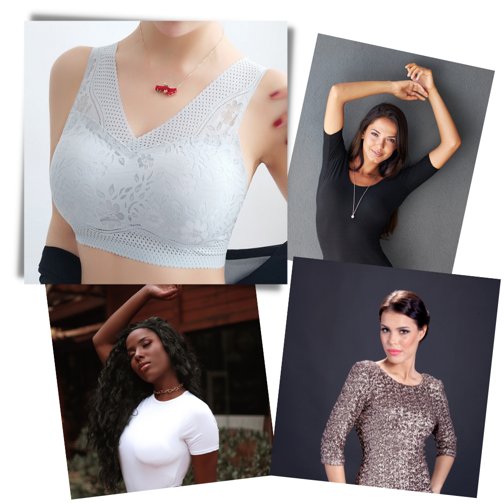 Nahtloser, atmungsaktiver Spitzen-BH - Odeut