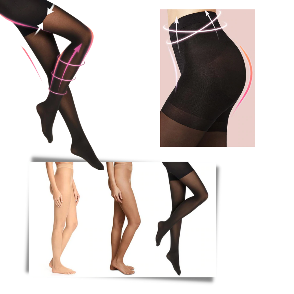 Formende Kompressionsstrumpfhose zum Abnehmen - Ozerty