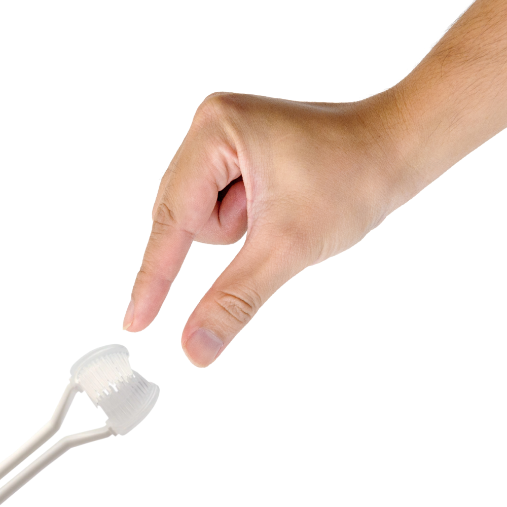 Dreiseitige Zahnbürste für Erwachsene und Kinder - Ozerty