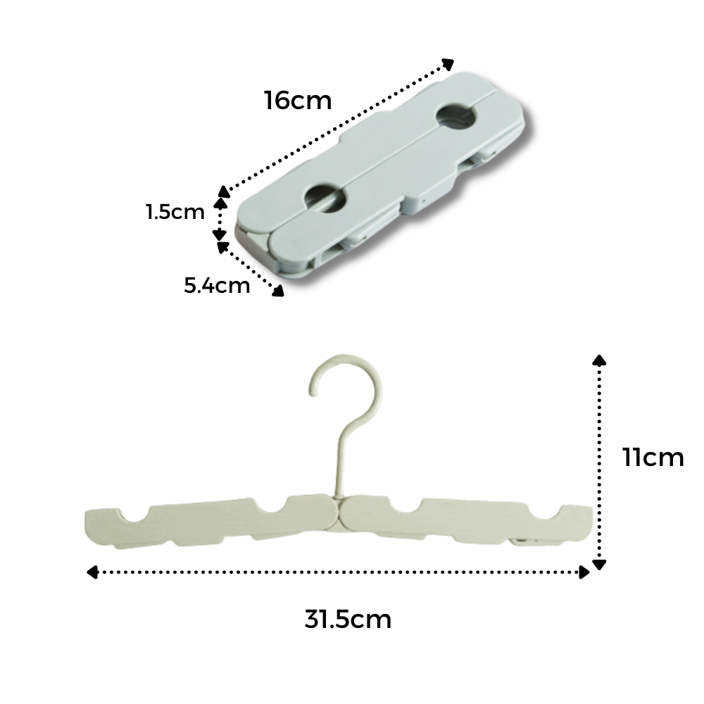 2er-Pack tragbare Kleiderbügel - Ozerty