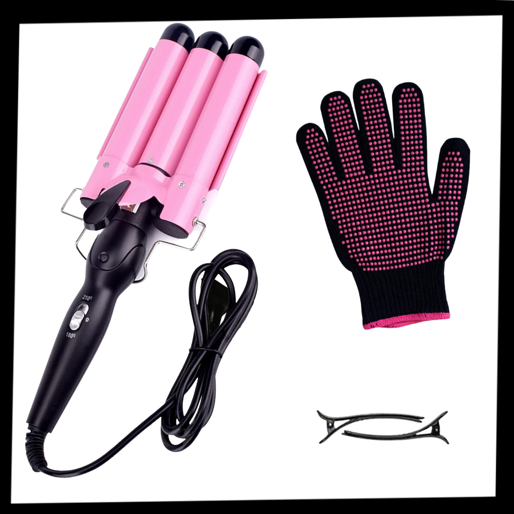 Dreifach-Keramik-Haarwickler - Ozerty