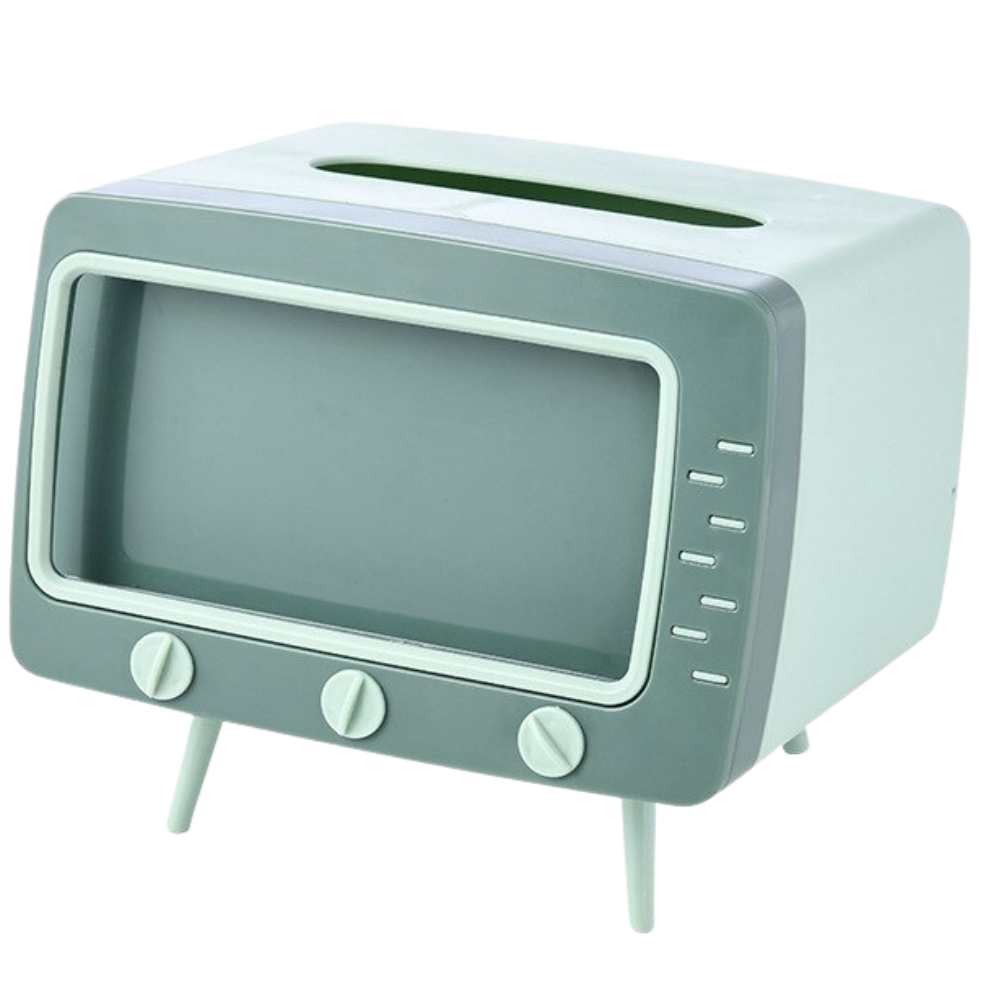 Papierhandtuchspender mit Telefonhalterung