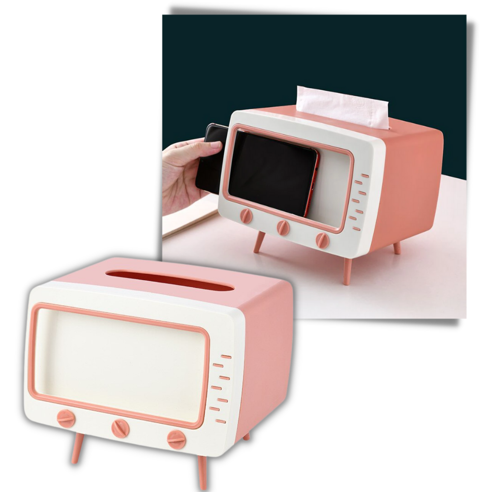 Papierhandtuchspender mit Telefonhalterung - Ozerty