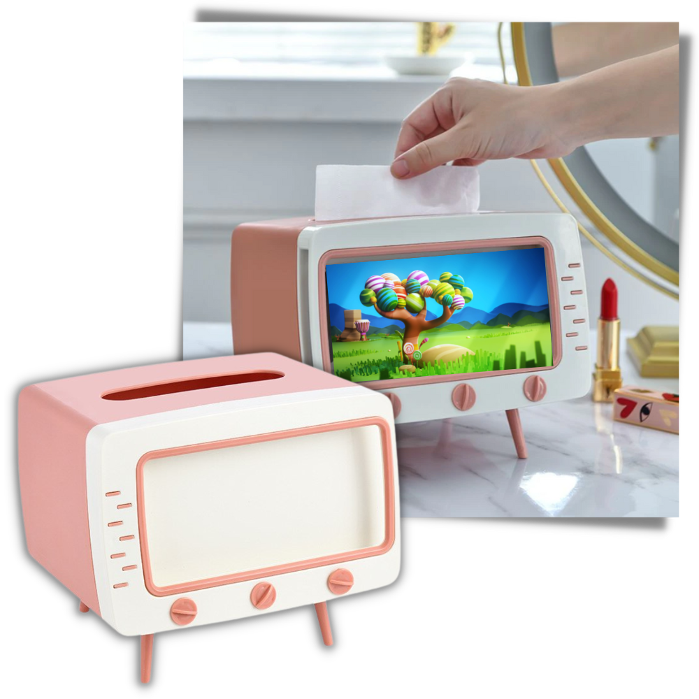 Papierhandtuchspender mit Telefonhalterung - Ozerty