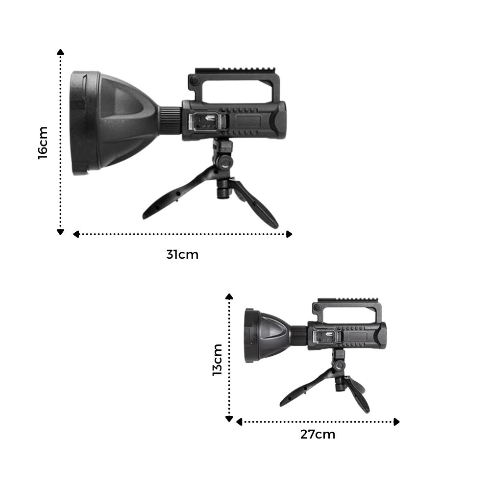 LED-Taschenlampe & Stativ - Ozerty