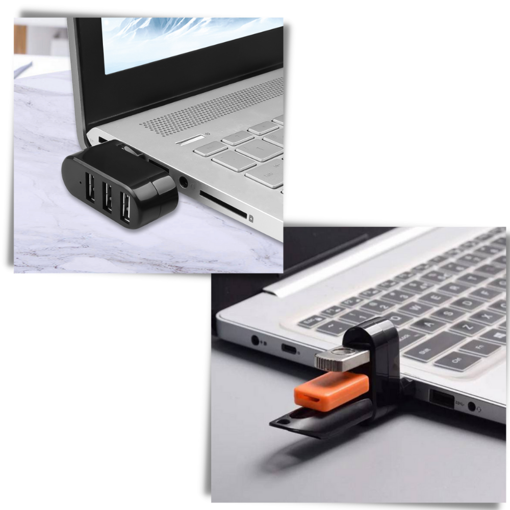 USB-Drehadapter mit mehreren Anschlüssen - Ozerty