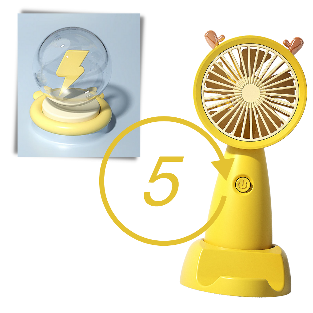 Mini-USB-Lüfter mit Telefonhalterung - Ozerty