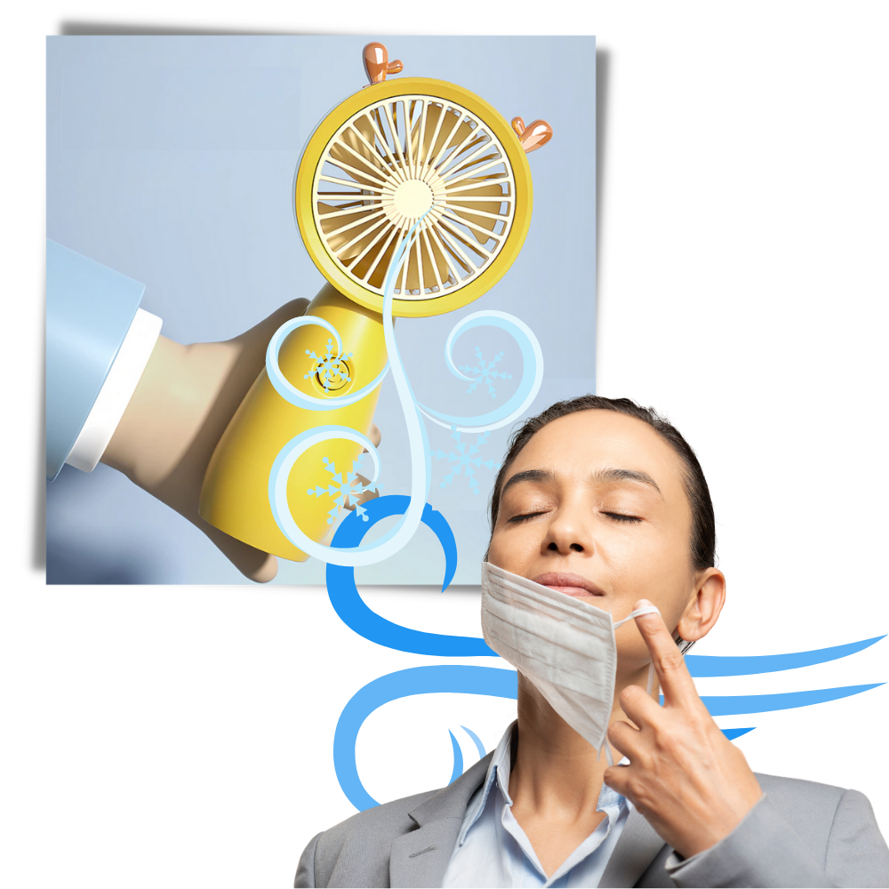 Mini-USB-Lüfter mit Telefonhalterung - Ozerty