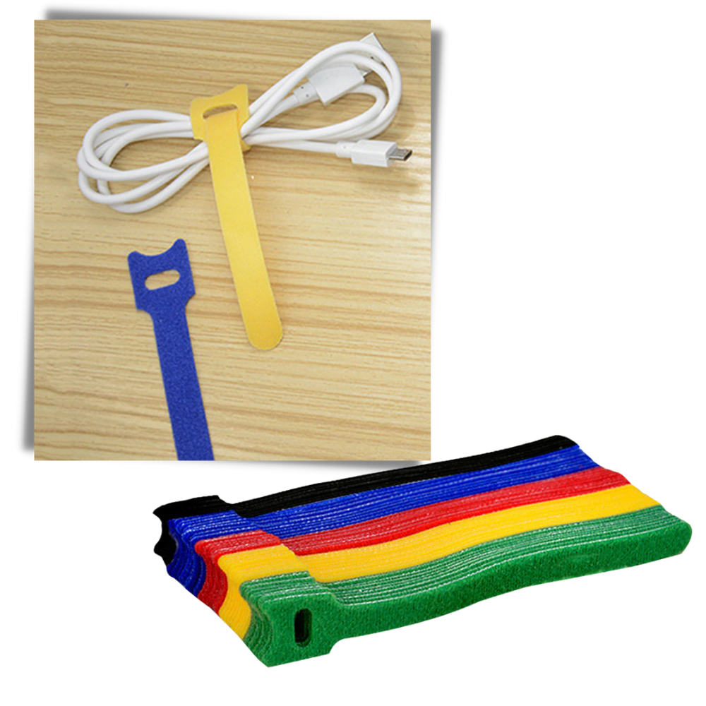 Klettverschluss-Kabelorganisator - Ozerty