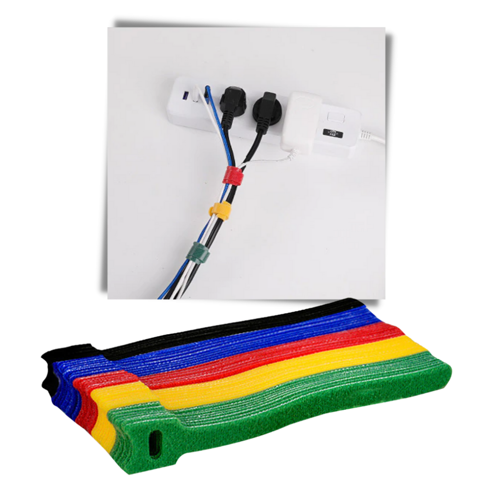 Klettverschluss-Kabelorganisator - Ozerty