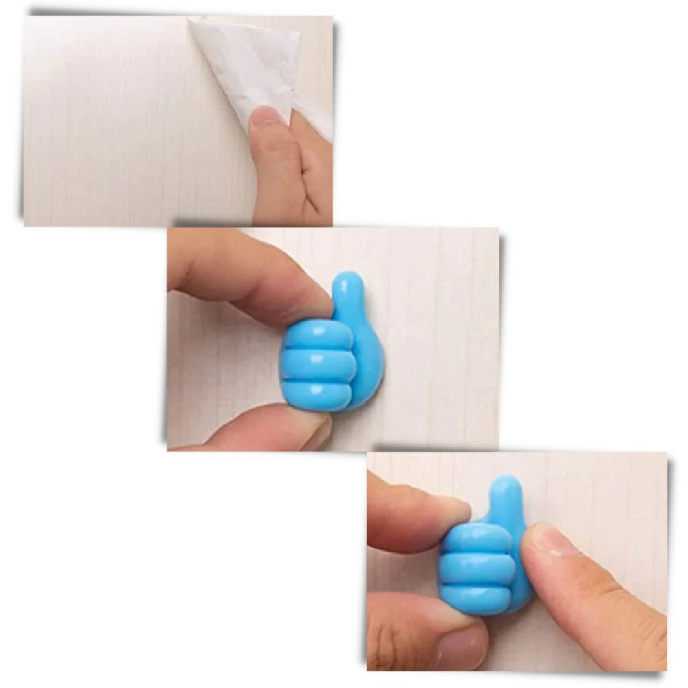 20er-Pack Daumen hoch Wandhaken - Ozerty