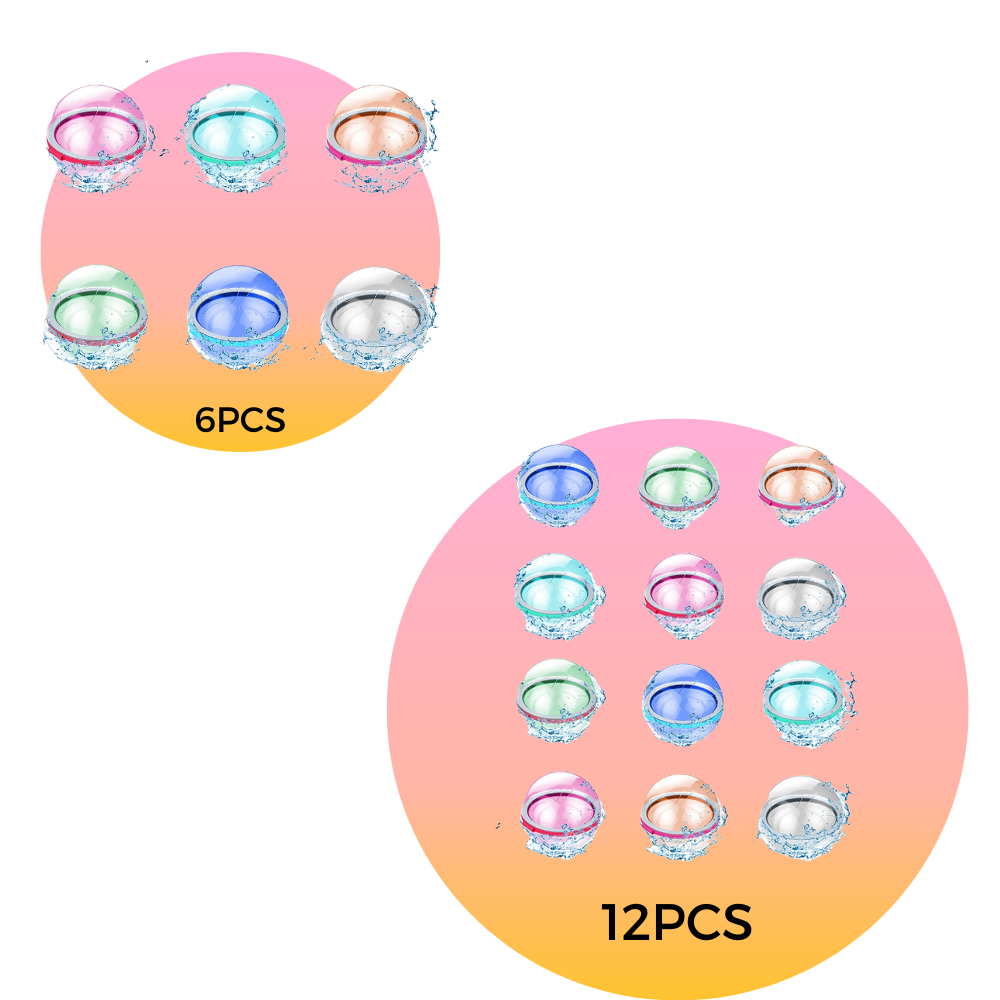 Packung mit wiederverwendbaren Wasserballons - Ozerty