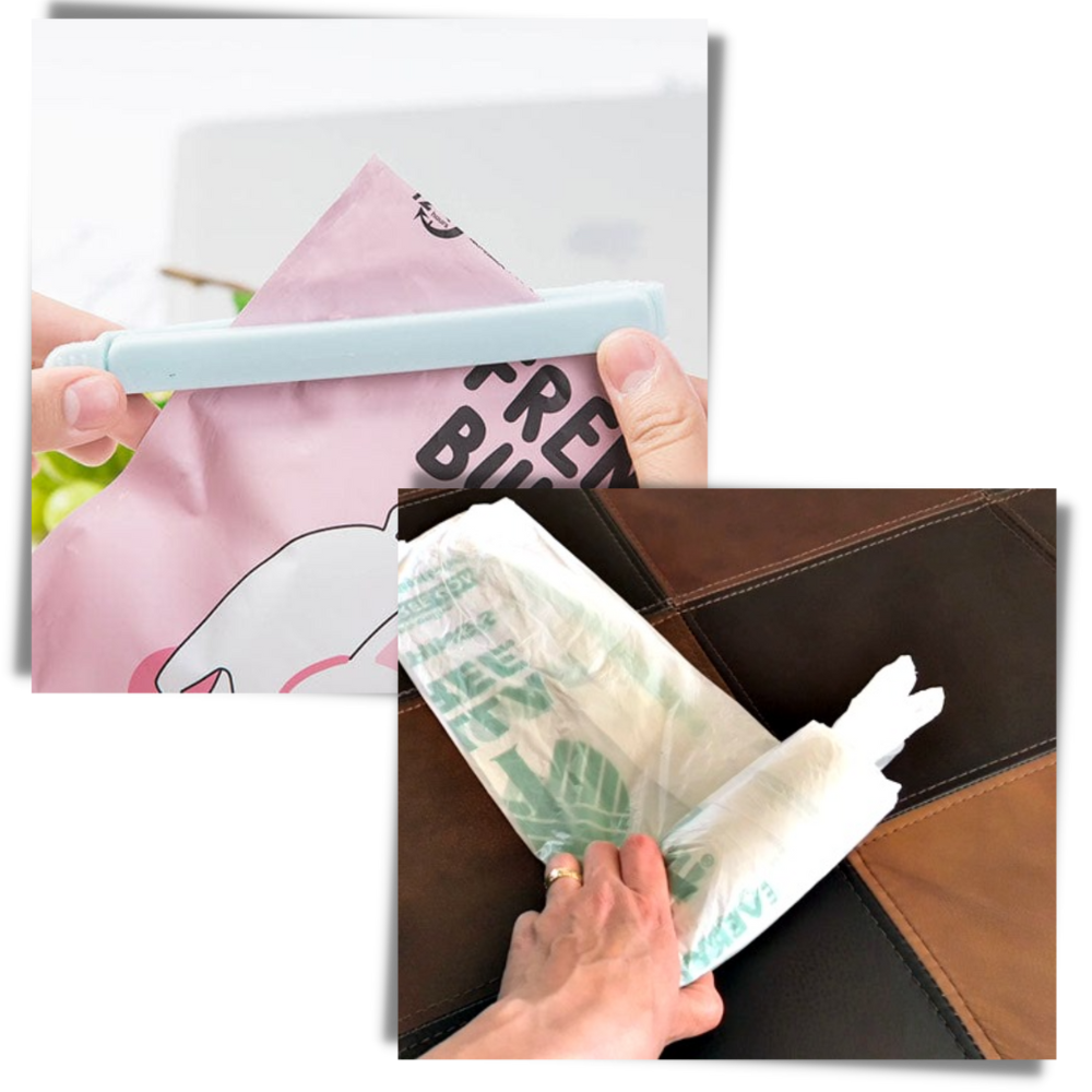 Packung mit 15 Dichtungsclips für Lebensmittelpakete - Ozerty