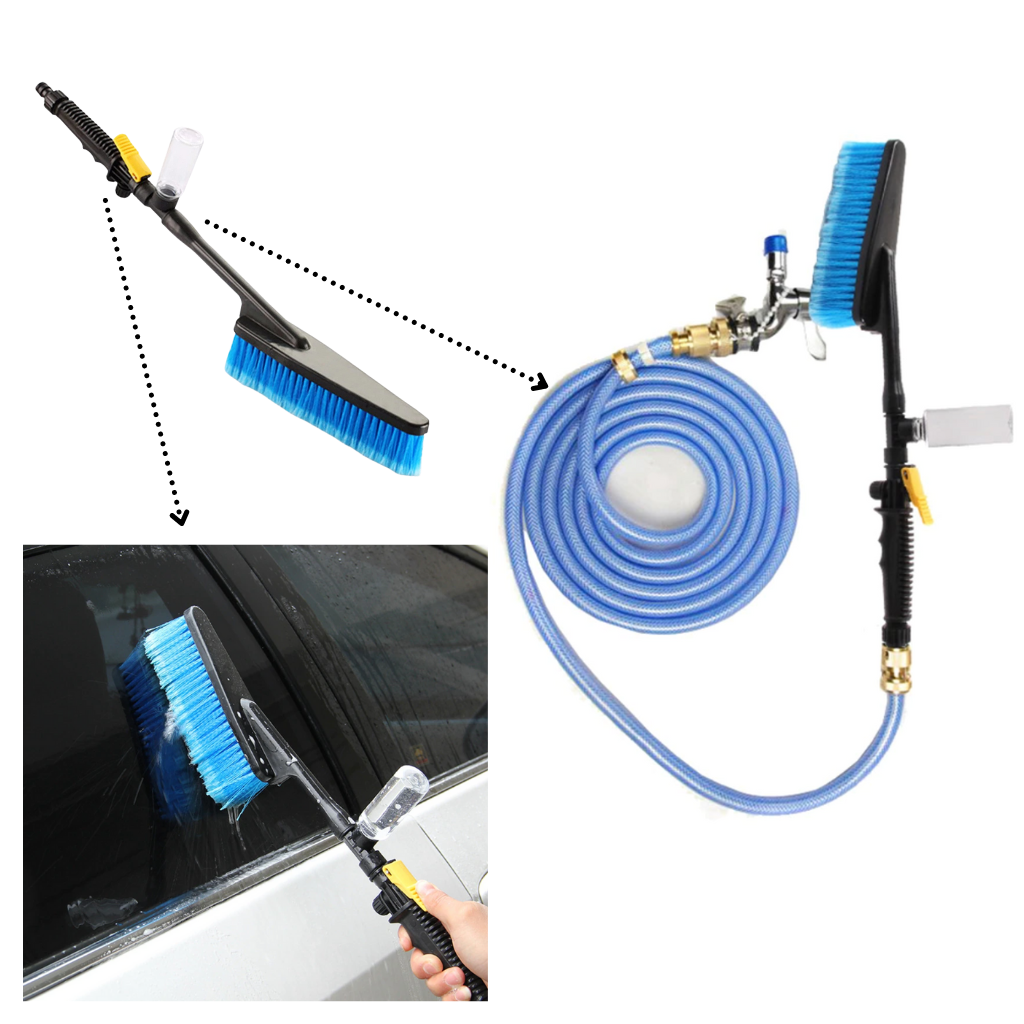 Zusammenklappbares Auto-Reinigungsbürsten-Set - Ozerty