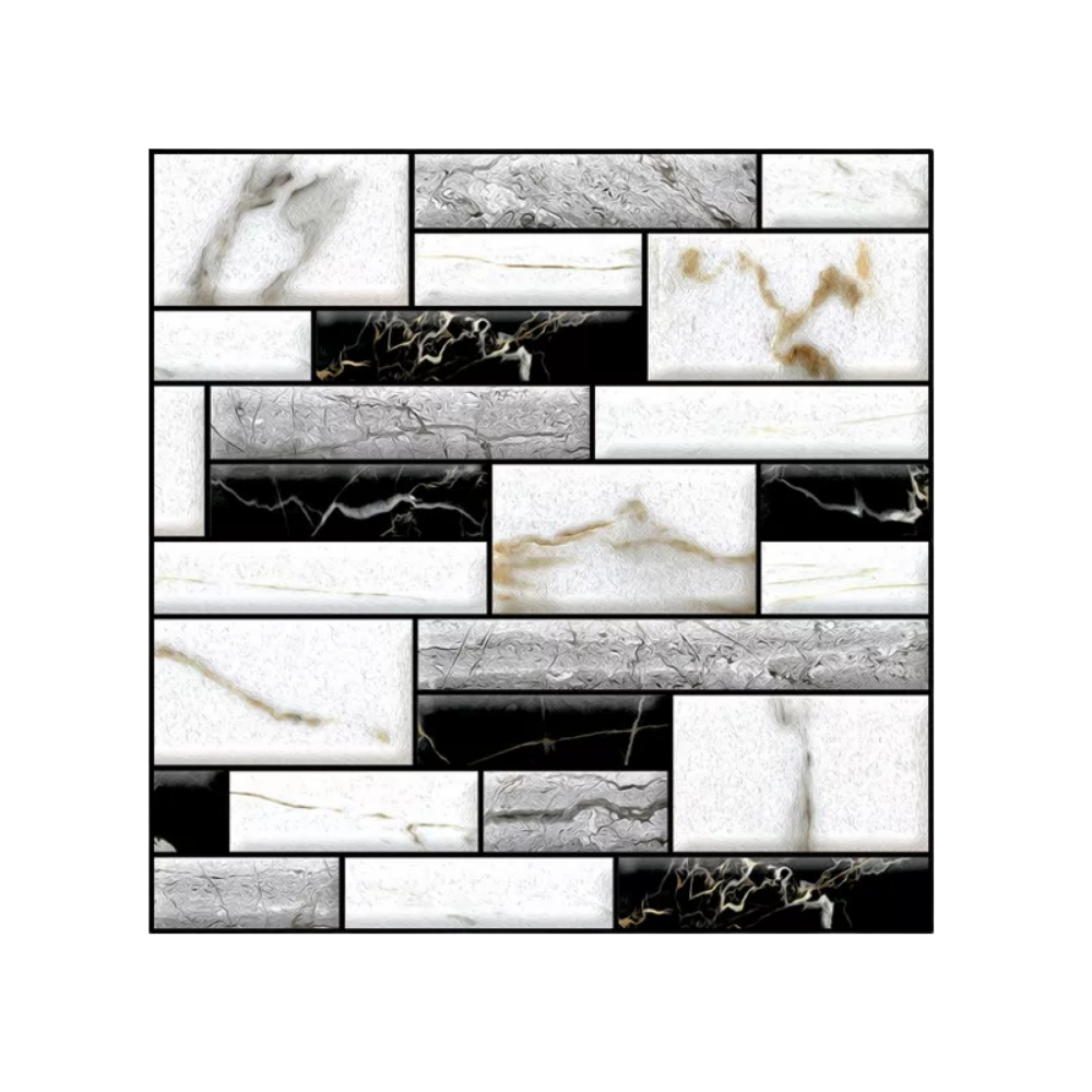 3D peel and stick foam wall tiles