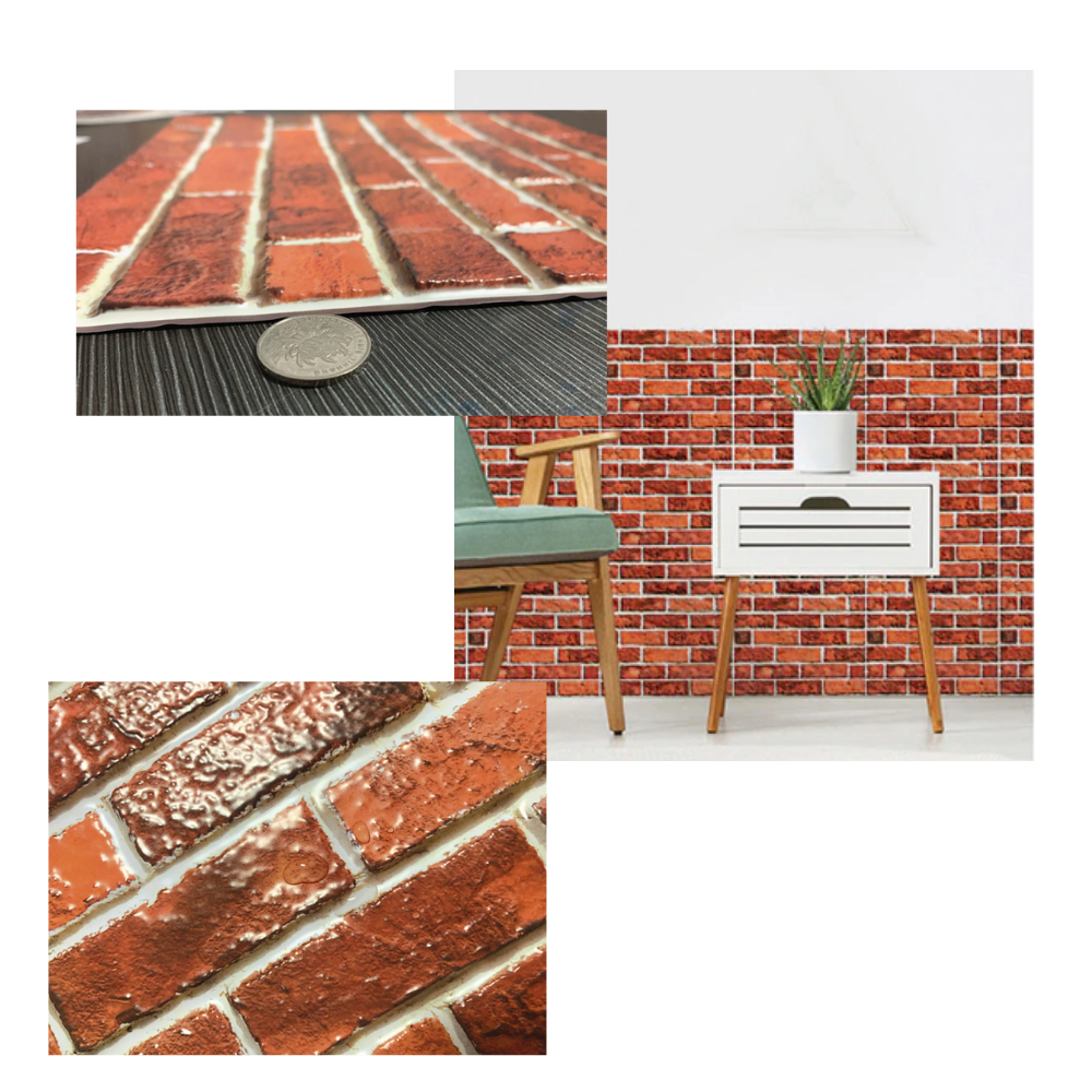 3D-Schaumstoff-Wandfliesen zum Abziehen und Aufkleben - Ozerty