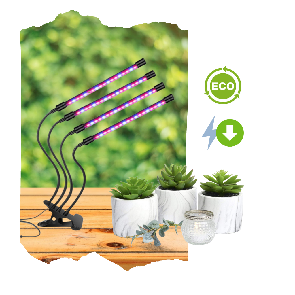 4-Kopf LED USB Innenraum Wachstumsleuchte - Ozerty