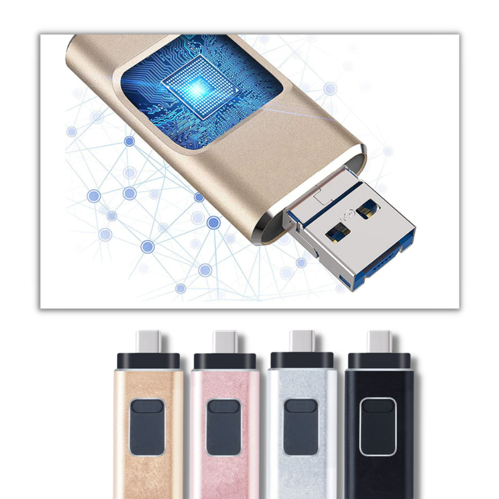 4 in 1 USB-Stick mit Speicher - Ozerty